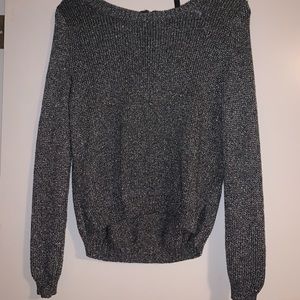 Sparkly charcoal sweater